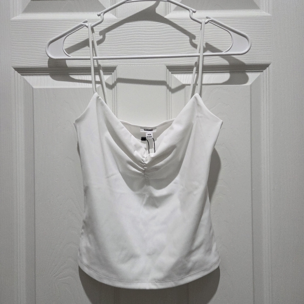 Garage Cami Ruched Sweetheart Cut NWT Size Med